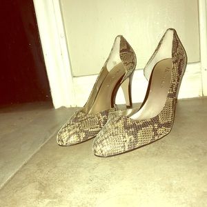 Anne Klein snake inspired heels